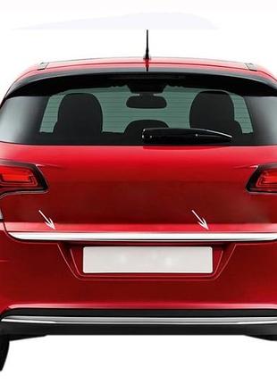 Накладка на кромку багажника (нерж.) omsaline - італійська нержавійка для citroen c-4 2010-2018 рр