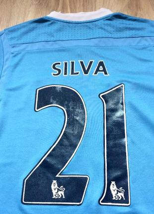 Чоловіча колекційна футболка джерсі umbro manchester city 21 silva5 фото