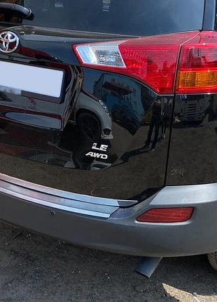 Кромка багажника omsaline (нерж.) (2013-2016) для toyota rav 4 рр