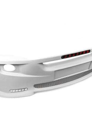 Накладка на передний бампер 2012-2026 (led, под покраску) для volkswagen crafter