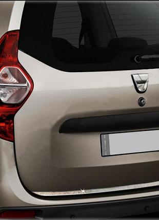 Накладки на кромка багажника (нерж.) для dacia lodgy 2012-2022 рр