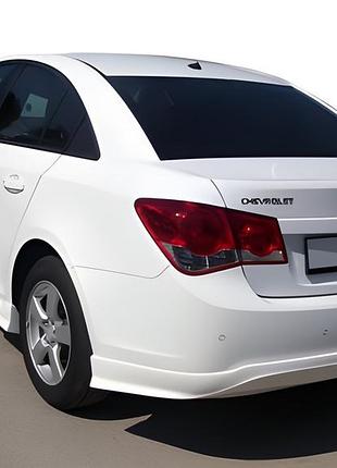Накладка на задний бампер sd (meliset, под покраску) для chevrolet cruze 2009–2015 гг