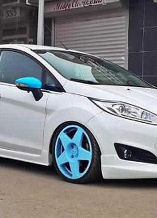 Накладка на передній бампер 2013-2017 (під фарбування) для ford fiesta рр