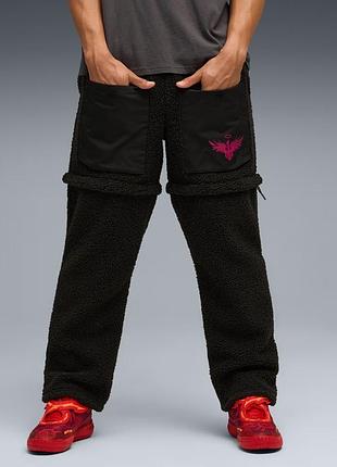Брюки мужские puma lamelo supernova zip-off sherpa pants