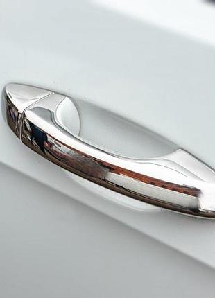 Накладки на ручки (4 шт, нерж) omsaline - італійська нержавійка для seat ateca 2016- рр