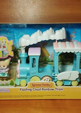 Игровой набор фигурка лисички и радужный поезд floating cloud rainbow train