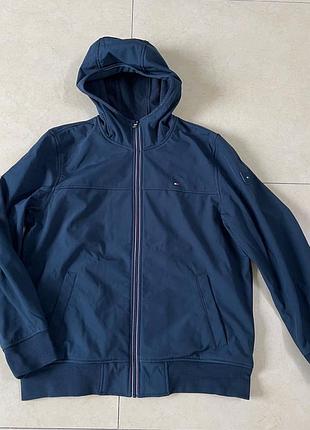 Куртка вітрівка чоловіча tommy hilfiger з флісової підкладки ветровка