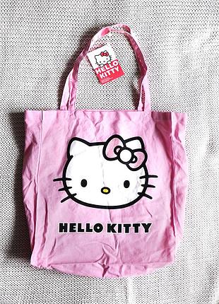 Новый шоппер hello kitty, хлопок