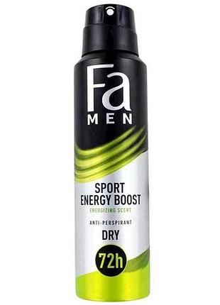 Дезодорант (аэрозоль) мужской 150г sport energy boos тм fa