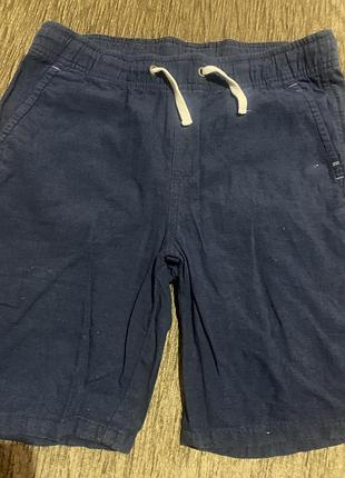 Котонові шорти+льон h&m