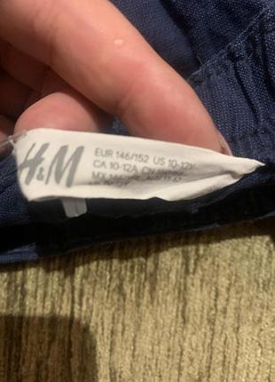 Котонові шорти+льон h&m 4