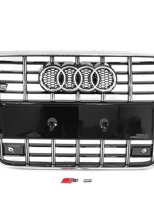 Передня решітка s-style (2007-2011, чорна з хромом) для ауди a5 рр