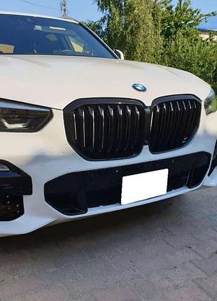 Ніздрі 1 bar (2019-2022, чорний глянцевий) для bmw x5 g05 рр