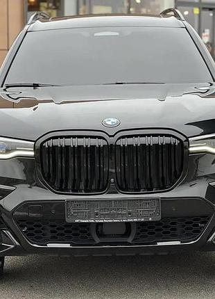 Ніздрі m-look (2019-2022, чорний глянцевий) для bmw x7 g07 2019- рр