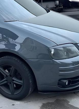 Передний сплиттер niken black (abs) для volkswagen caddy 2010-2015 гг