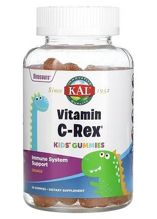 Kal vitamin c-rex kids' 60 жевательных конфет