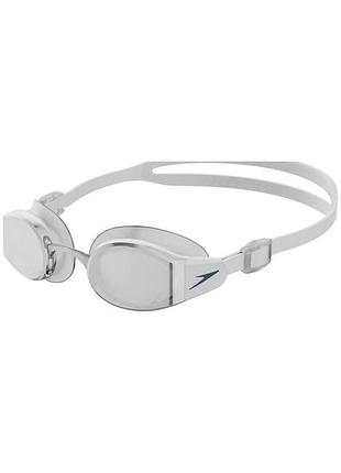 Очки для плавания взрослые speedo mariner pro mir gog au бело-серый для бассейна мужские и женские