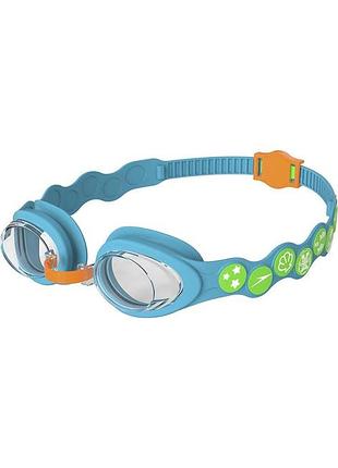 Очки детские для плавания 2-6 лет speedo sea squad голубовато-оранжевый герметичный для бассейна и открытой воды