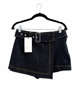 Джинсовая юбка шорты zara