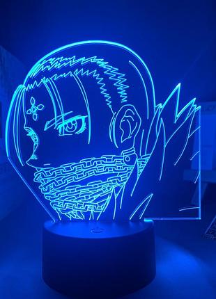 Светильник с 3d эффектом led лампа куроро люцифер из аниме hunter x hunter ночник с пультом хантер х хантер