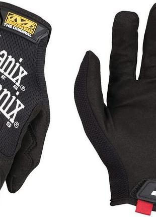 Перчатки тактические рабочие mechanix the original черные black m-pact камуфляжные сенсорные с фиксацией l