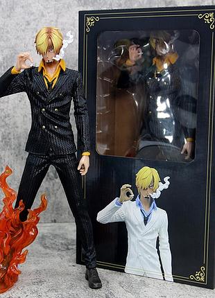 Фигурка, статуэтка санджи (sanji) в чёрном костюме из аниме ван пис one piece.