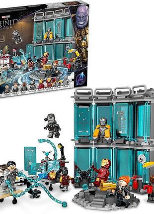 Конструктор lego marvel iron man armory 76216 набор брони железного человека с минфигурками mk3, mk25, mk85, конструктор avengers