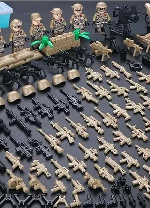Фігурки зсу військові swat, корд-конструктор, набір із мотоциклом конструктор