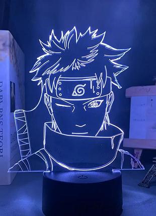 Светильник с 3d эффектом led лампа шисуи учиха из аниме наруто узумаки итачи саске ночник с пультом