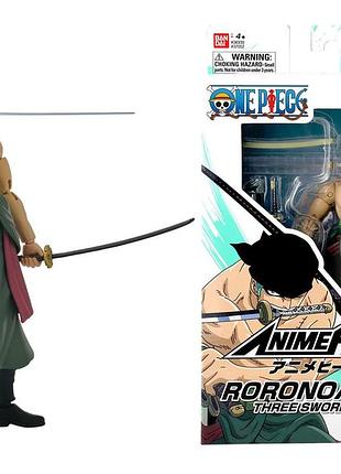 Bandai оригинальная подвижная фигурка зоро ророноа (zoro roronoa) anime heroes из аниме ван пис / one piece