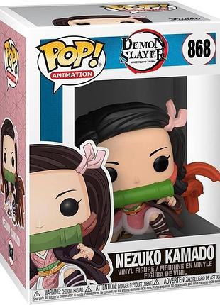 Фігурка funko pop: недзуко камадо (nezuko kamado) 868 з аніме клинок, що розсікає демонів / demon slayer.