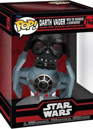 Фігурка funko pop: дарт вейдер 742 вдосконалений винищувач tie з фільму зоряні війни / star wars.