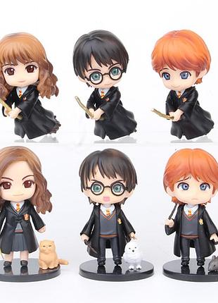 Набор фигурок гарри поттера harry potter гермиона рон уизли статуэтка гарри поттера
