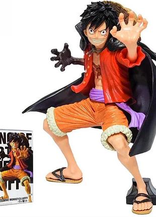 Фигурка, статуэтка луффи (luffy) с чёрным плащом из аниме ван пис / one piece. (100222)