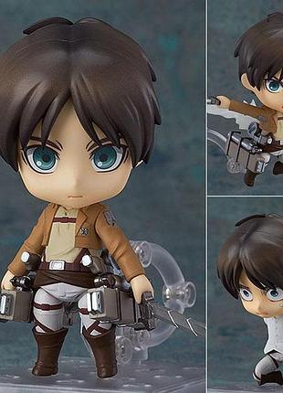 Сборная подвижная фигурка нендороид 375 nendoroid эрен йегер из аниме атака титанов / attack on titan