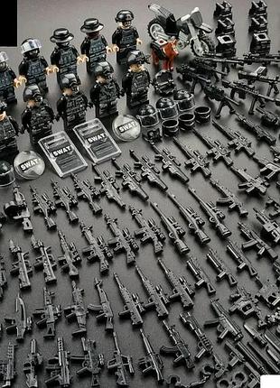 Военный конструктор полиция swat, спецназ, brickarms, солдаты (250 деталей)