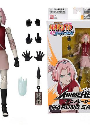 Bandai рухома фігурка сакура харуно anime heroes bandai america naruto, haruno sakura наруто оригінал bandai america naruto, harun