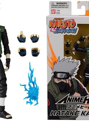 Bandai подвижная фигурка хатаке какаши anime heroes (hatake kakashi) из аниме наруто / naruto