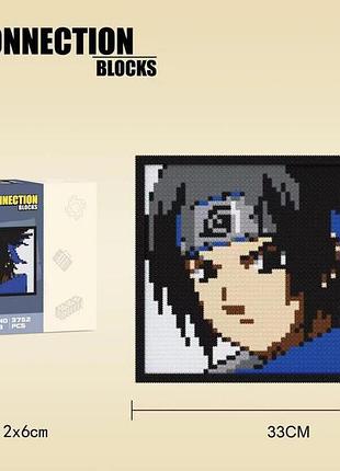 Картина-конструктор саске учіха / uchiha sasuke з аніме naruto / наруто