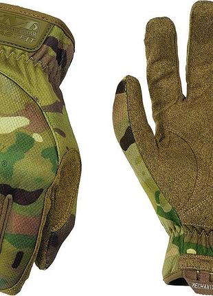 Перчатки тактические рабочие mechanix m-pact fastfit мультикам multicam сенсорные размер l