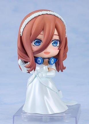 Рухома фігурка nendoroid 2374 міку накано у весільній сукні нендороїд з аніме п’ять наречених