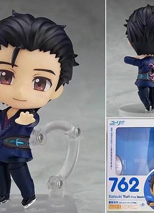 Сборная подвижная фигурка нендороид 762 nendoroid юри кацуки из аниме юри на льду / yuri on ice