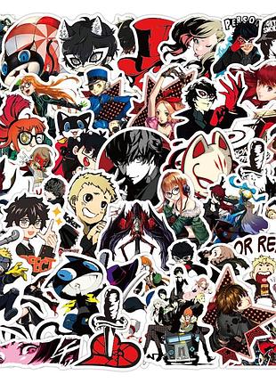 Набор наклеек стикеры из игры персона 5 persona 5 50 штук