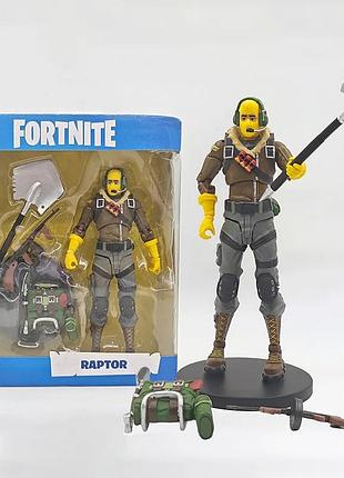 Фігурка статуетка рухома raptor раптор з гри fortnite фортнайт