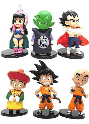 Набор фигурок статуэток чиби из аниме драгонболл dragonball жемчуг дракона сон гоку