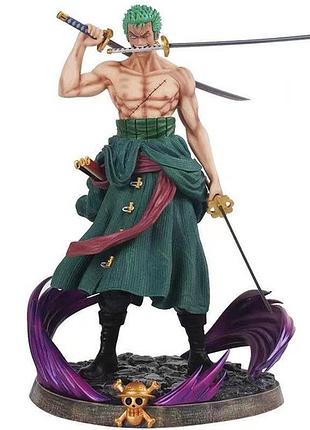 Фігурка статуетка зоро з мечами з аніме ван піс one piece luffy іграшка аніме манга луффі