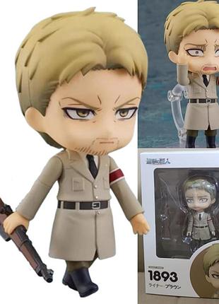 Сборная подвижная фигурка нендороид 1893 nendoroid райнер браун из аниме атака титанов / attack on titan