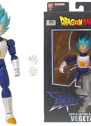 Bandai подвижная фигурка вегета (vegeta) super saiyan blue из аниме драгон болл / dragon ball