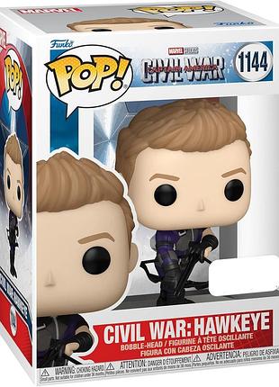 Фигурка funko pop marvel: соколиный глаз (hawkeye) 1144 статуэтка civil war build a scene