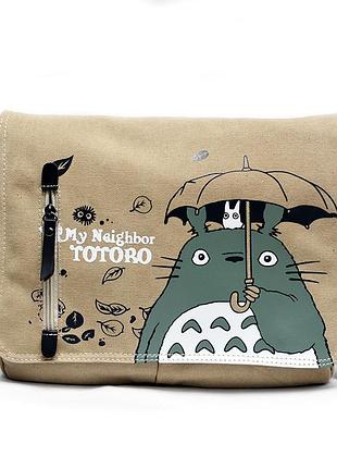 Сумка через плече тоторо мій сусід тоторо хаяо міядзакі рюкзак my neighbor totoro